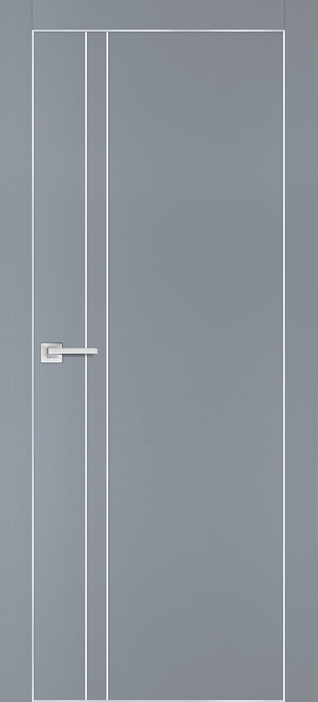 Межкомнатная дверь PX-20  AL кромка с 4-х ст. Серый матовый